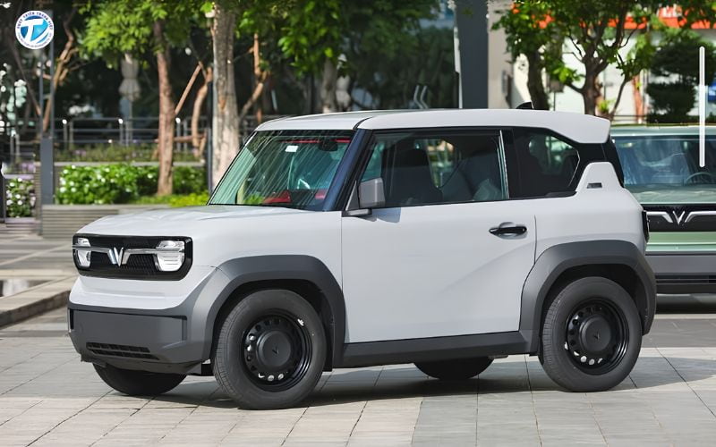 Xe ô tô điện VinFast VF3 được trang bị hệ thống phanh đáp ứng tốt nhu cầu sử dụng trong đô thị